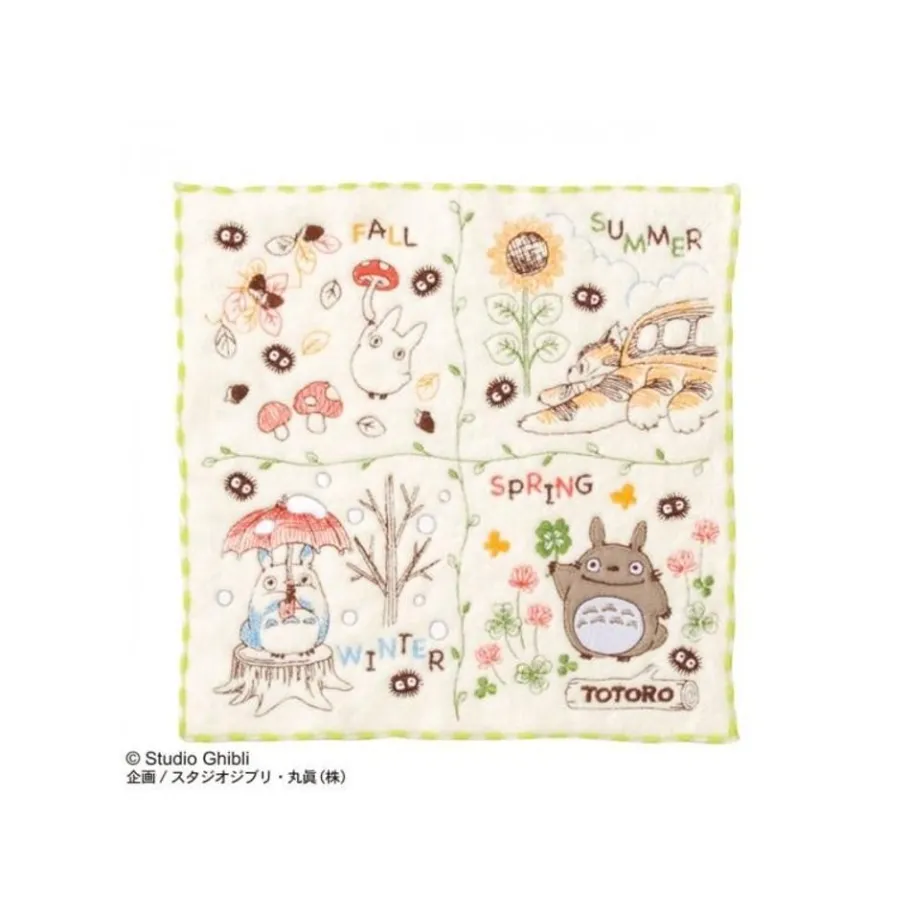 Maison Ghibli Mini Towel Wreath Of Nuts 25X25 Cm - My Neighbor Totoro Clearance