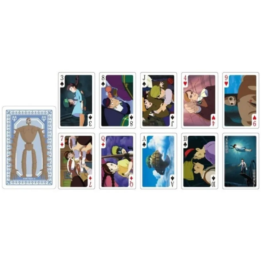 Maison Ghibli Movie Scenes Playing Cards - Castle In The Sky