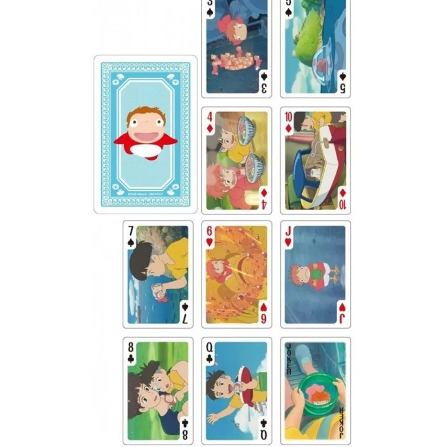 Maison Ghibli Movie Scenes Playing Cards - Ponyo On The Cliff Outlet