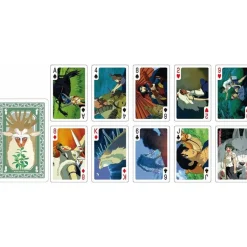 Maison Ghibli Movie Scenes Playing Cards - Princess Mononoke New
