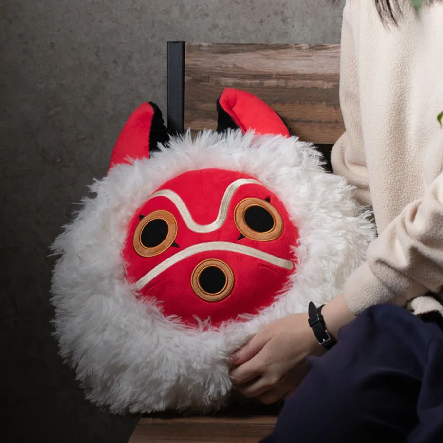 Maison Ghibli Nakayoshi Cushion San'S Mask - Princess Mononoke Discount