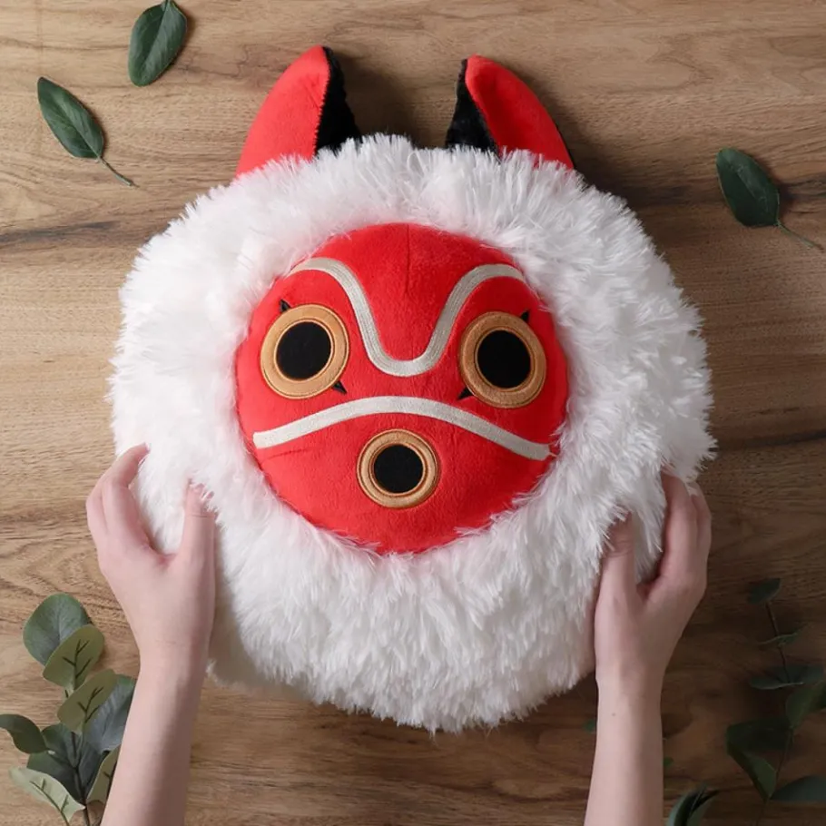 Maison Ghibli Nakayoshi Cushion San'S Mask - Princess Mononoke Discount
