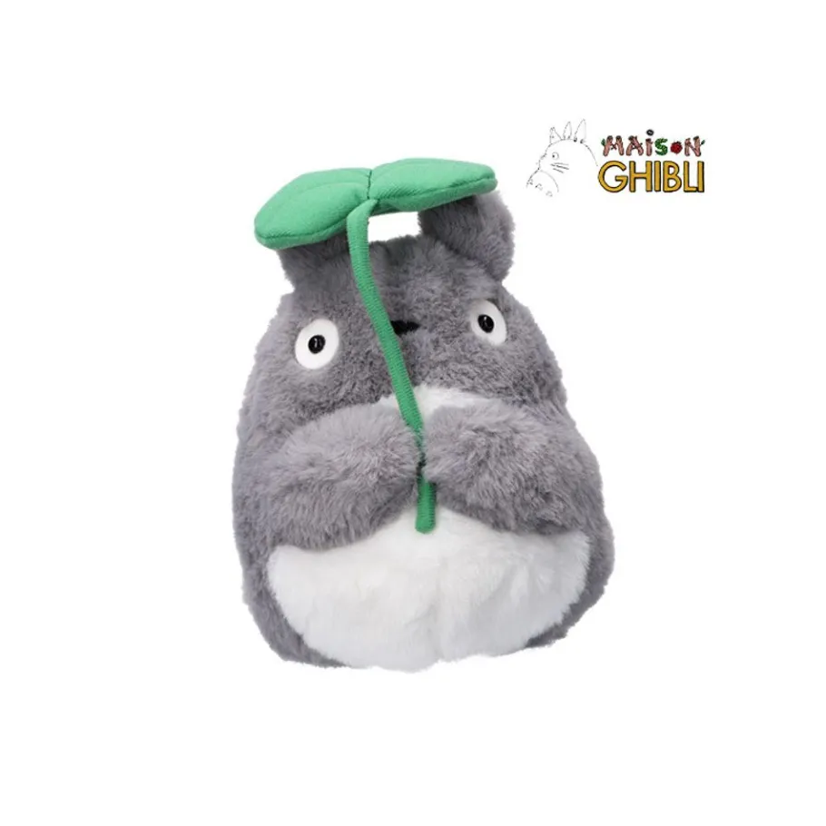 Maison Ghibli Nakayoshi Plush Big Totoro With Leaf - My Neighbor Totoro Outlet