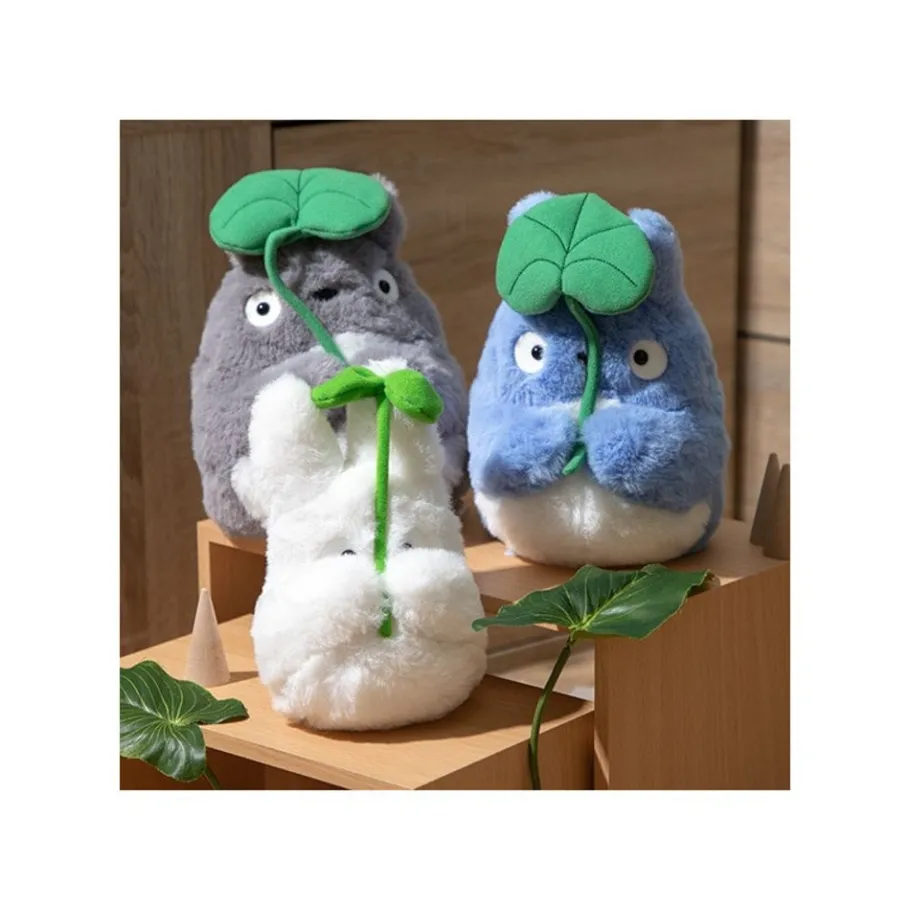 Maison Ghibli Nakayoshi Plush Big Totoro With Leaf - My Neighbor Totoro Outlet