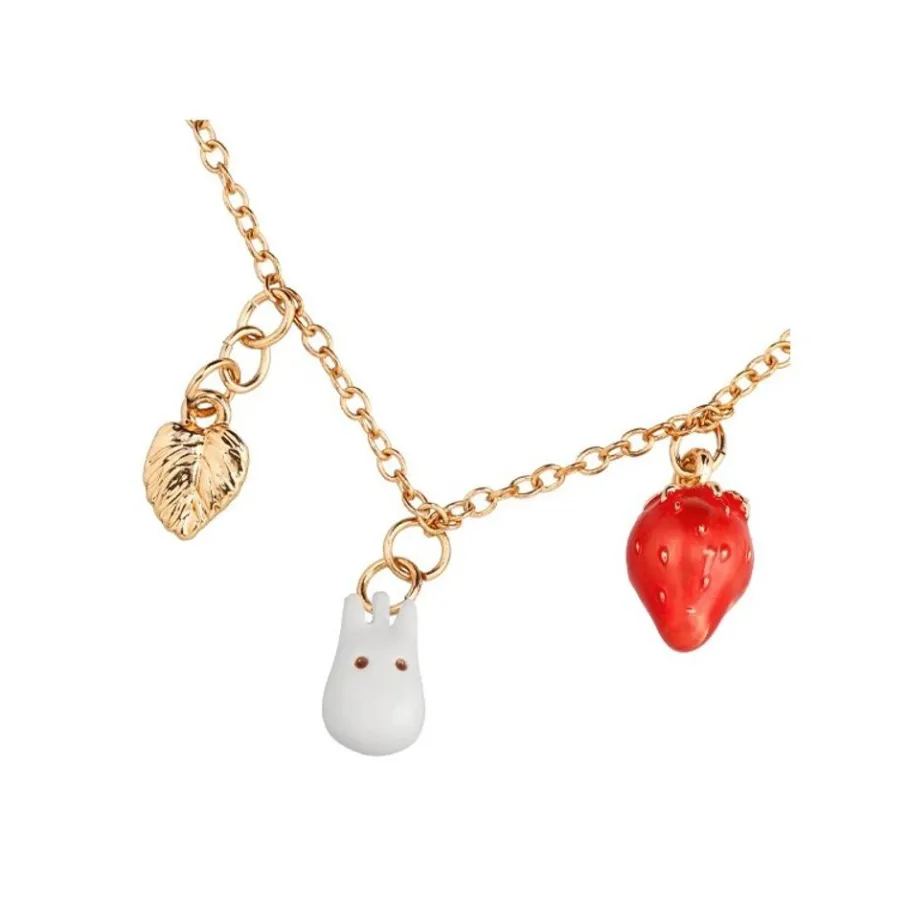 Maison Ghibli Necklace Strawberry And White Totoro - My Neighbor Totoro Clearance