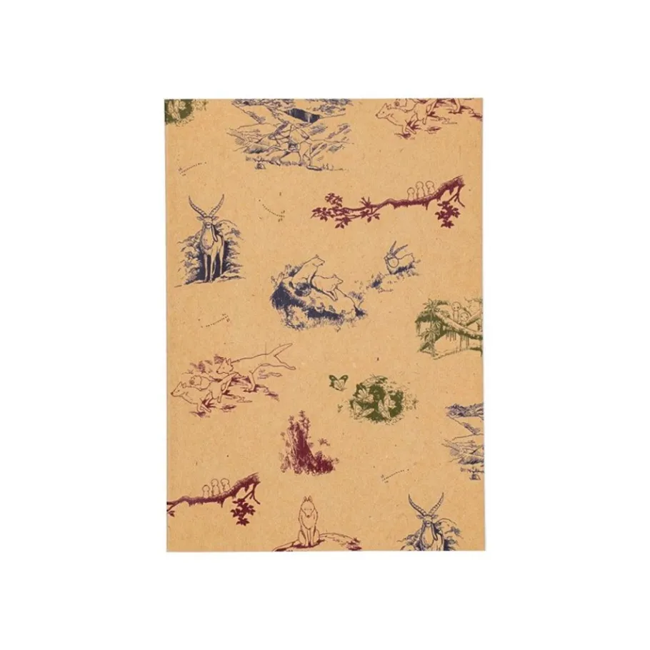 Maison Ghibli Notebook B6 Animals In The Forest - Princess Mononoke