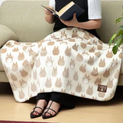 Maison Ghibli Opalised Blanket Totoro Silhouette 70X100 Cm - My Neighbor Totoro Outlet