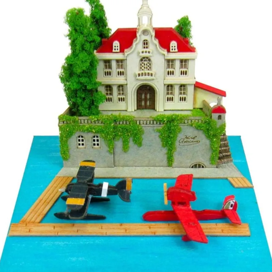 Maison Ghibli Paper Craft Adriano & Seaplane Fighter - Porco Rosso Hot