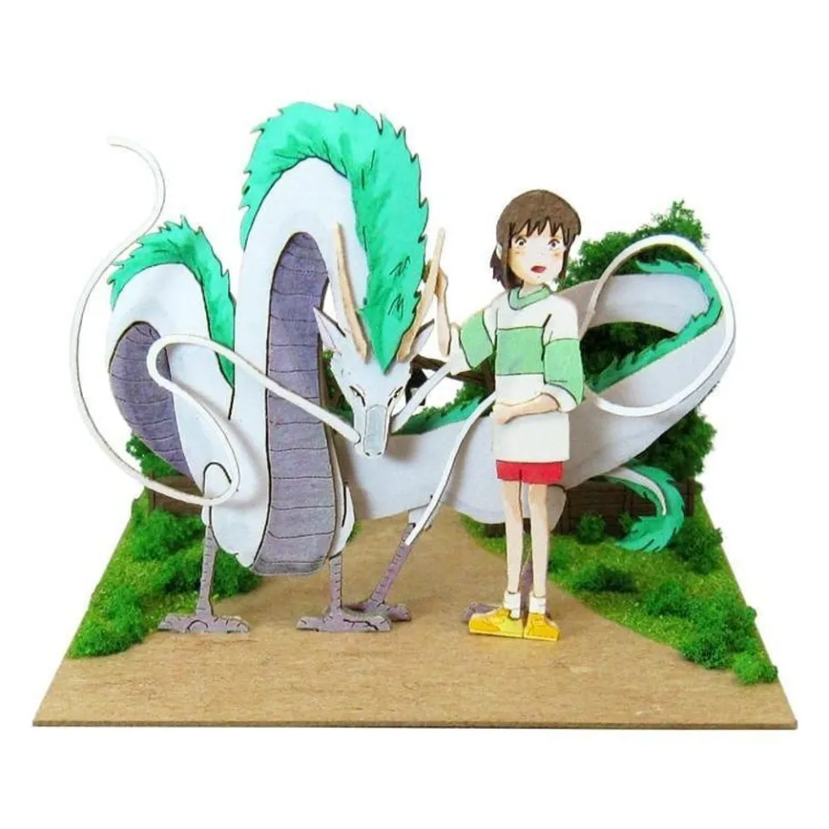 Maison Ghibli Paper Craft Haku Dragon & Chihiro - Spirited Away Outlet