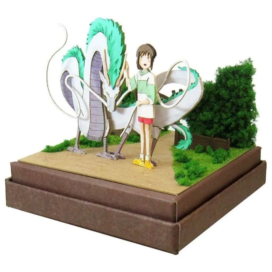 Maison Ghibli Paper Craft Haku Dragon & Chihiro - Spirited Away Outlet