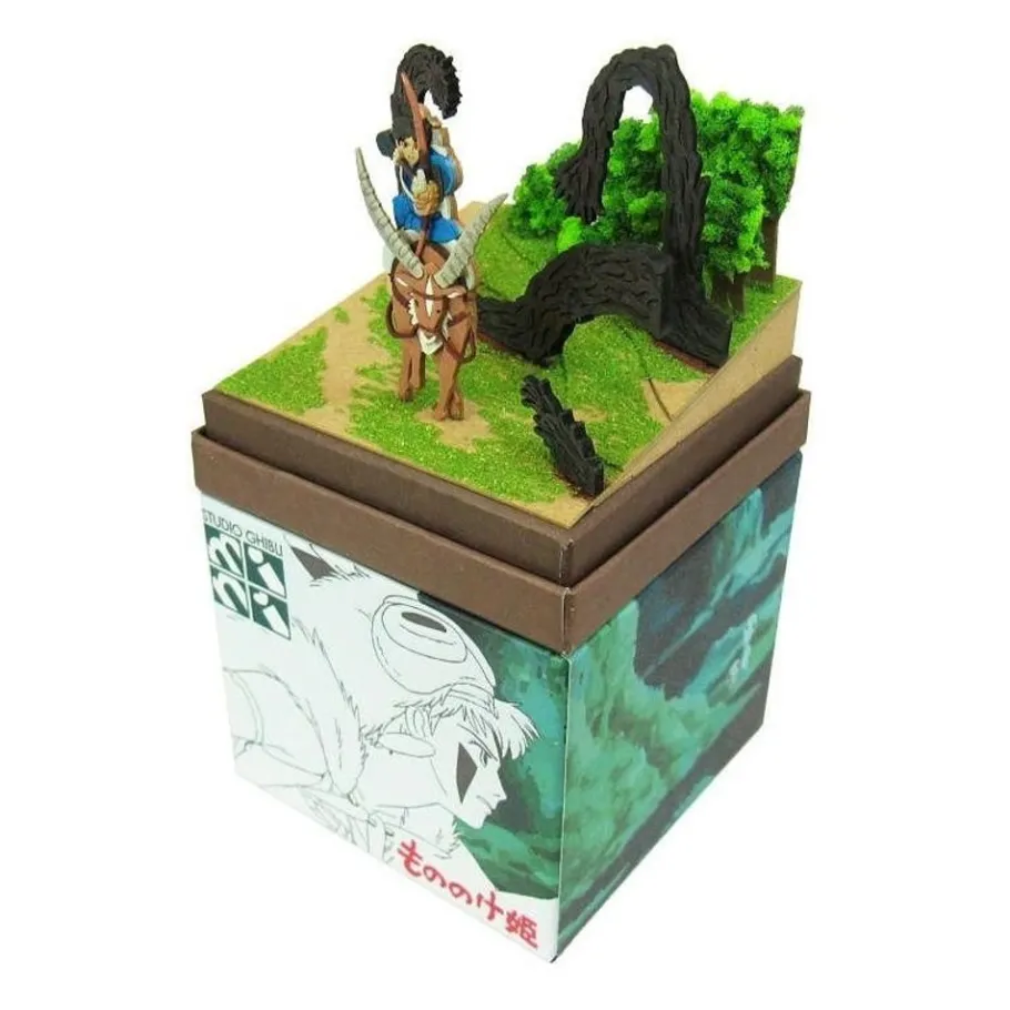 Maison Ghibli Paper Craft Howl'S Ashitaka In The Forest - Princess Mononoke New