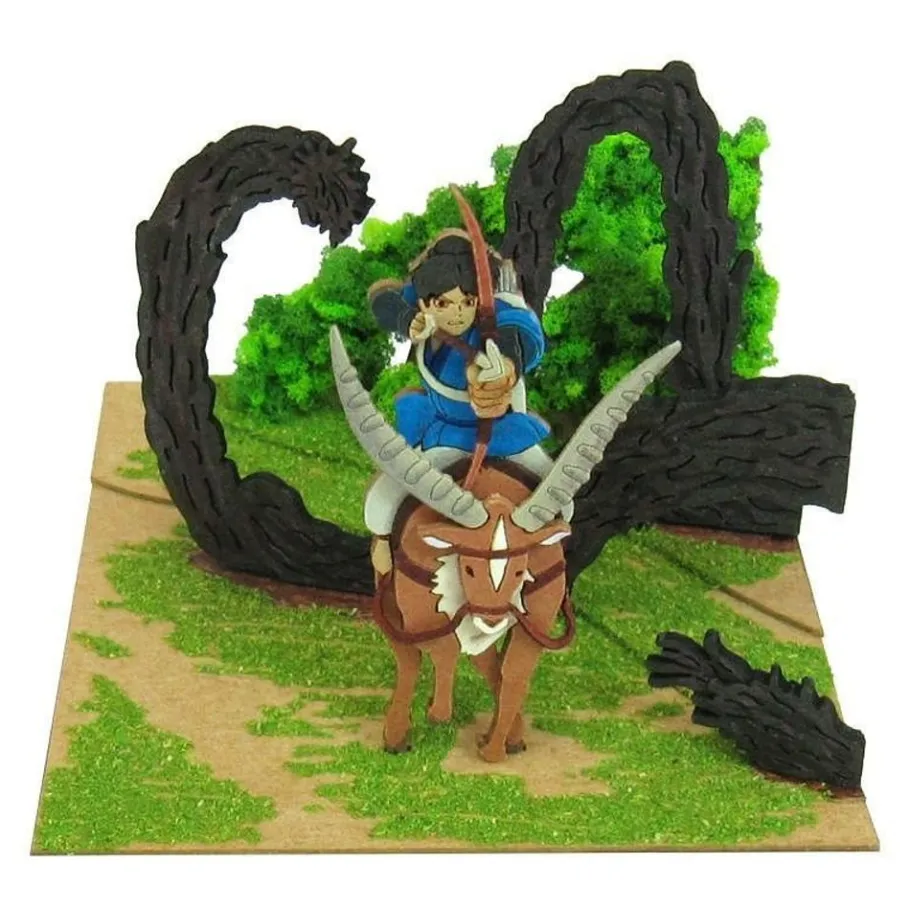 Maison Ghibli Paper Craft Howl'S Ashitaka In The Forest - Princess Mononoke New