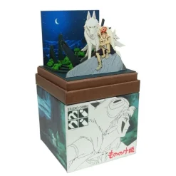 Maison Ghibli Paper Craft San And Moro Under The Moon - Princess Mononoke Online