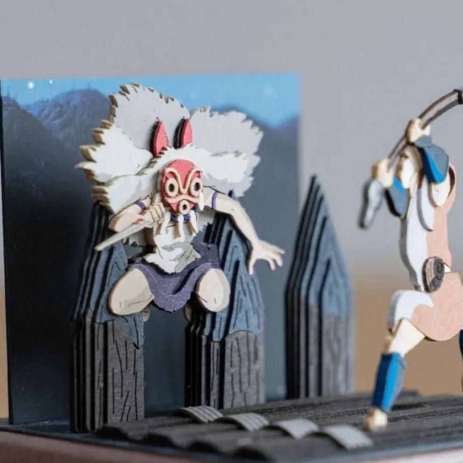 Maison Ghibli Paper Craft San Fighting - Princess Mononoke Outlet