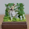 Maison Ghibli Paper Craft San, Moro And Kodama -Princess Mononoke Discount