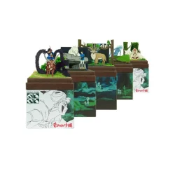 Maison Ghibli Paper Craft San & Moro Wolf - Princess Mononoke Clearance