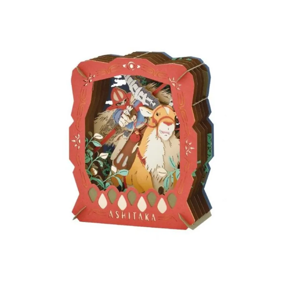 Maison Ghibli Paper Theater Ashitaka & Yakul - Princess Mononoke Best