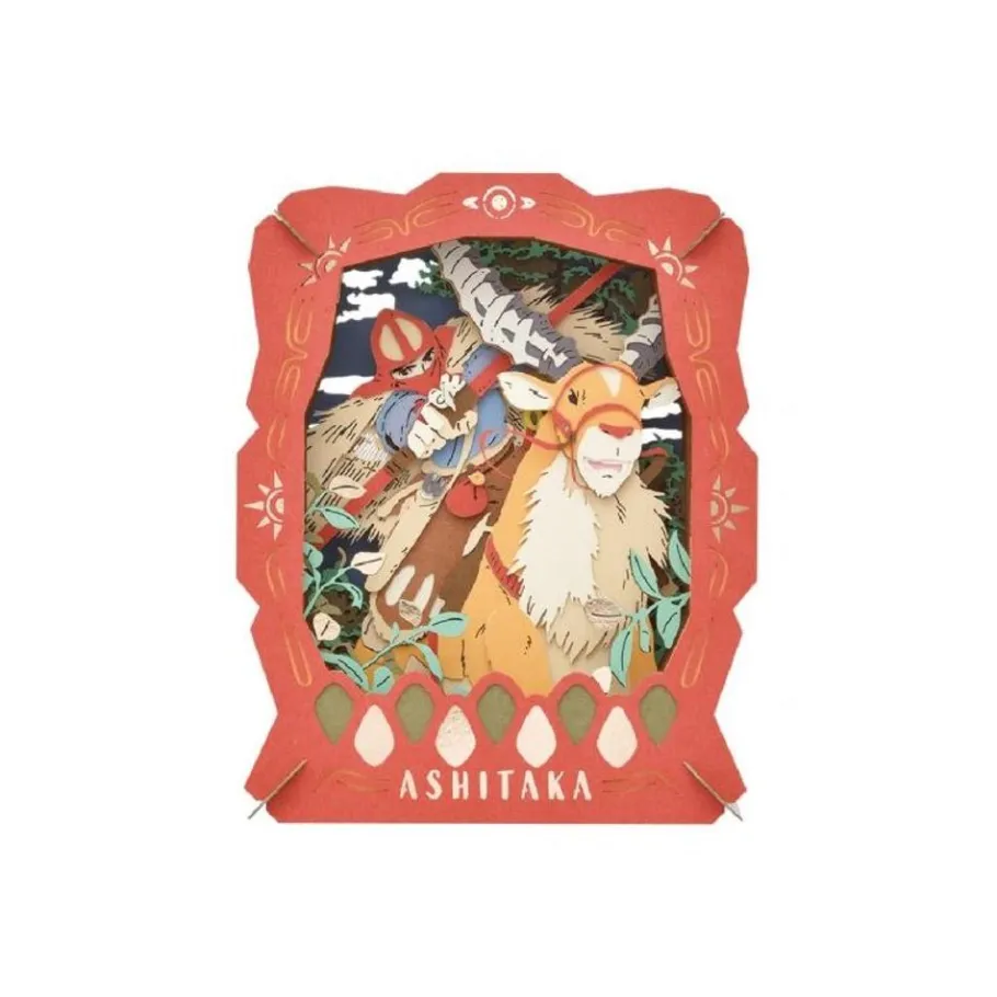 Maison Ghibli Paper Theater Ashitaka & Yakul - Princess Mononoke Best