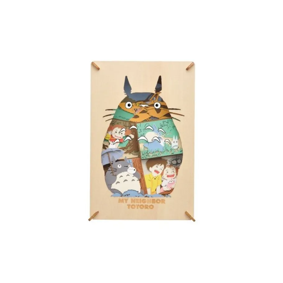 Maison Ghibli Paper Theater Wood Style Silhouette Big Totoro - My Neighbor Totoro Hot