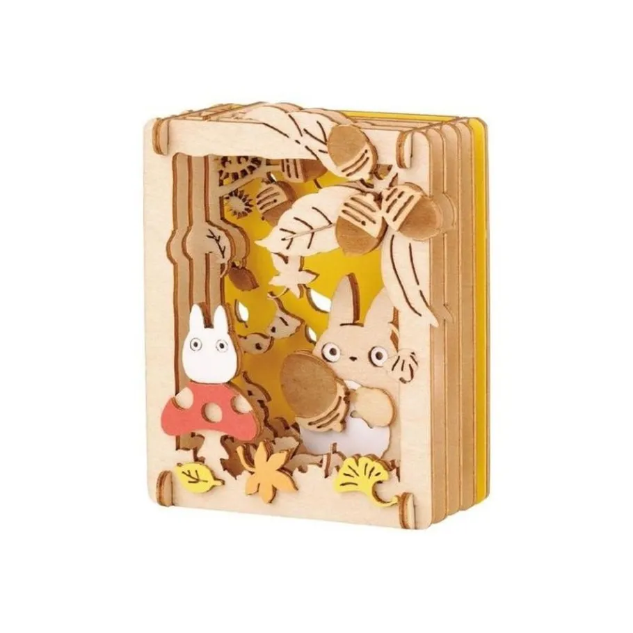 Maison Ghibli Paper Theater Wood Style Totoro Mushroom - My Neighbor Totoro Outlet