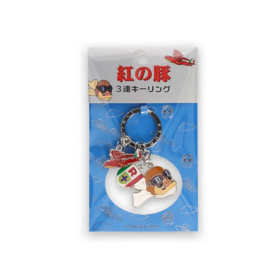 Maison Ghibli 3 Pieces Key Ring Marco - Porco Rosso Outlet