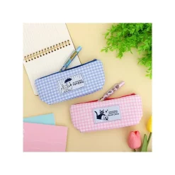 Maison Ghibli Pink Checkered Pencil Case - Kiki'S Delivery Service New