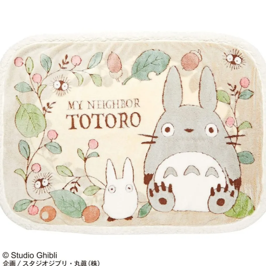 Maison Ghibli Plaid Totoro Leaves And Nuts 70X100 Cm - My Neighbor Totoro Discount