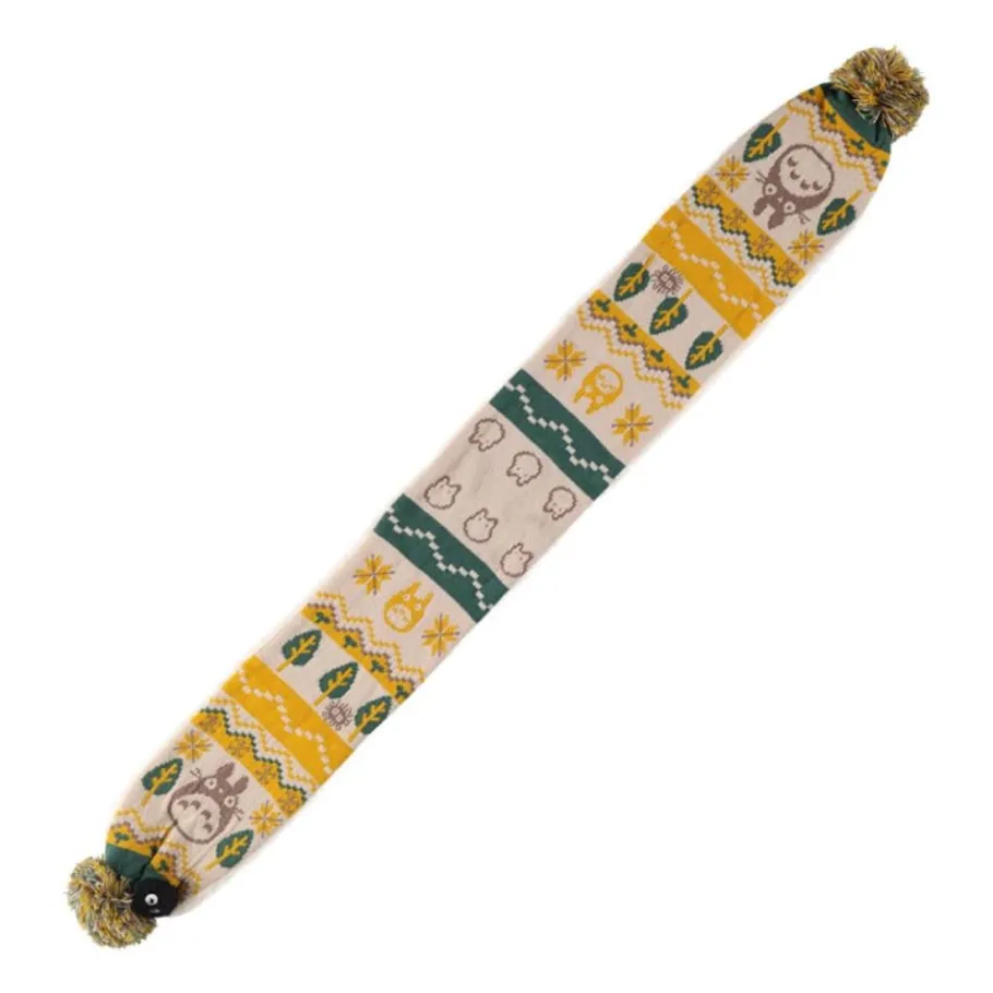 Maison Ghibli Pom Pom Scarf Totoro & Soot Sprites - My Neighbor Totoro New