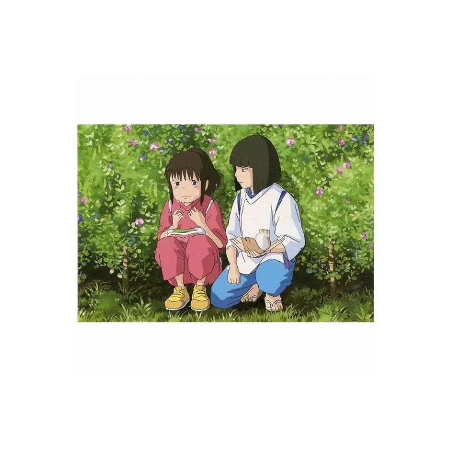 Maison Ghibli Postcard Chihiro & Haku Onigiri - Spirited Away Online
