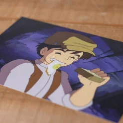 Maison Ghibli Postcard Pazu Snack - Castle In The Sky Discount
