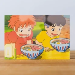 Maison Ghibli Postcard Ponyo & Sosuke Ramen - Ponyo On The Cliff Sale