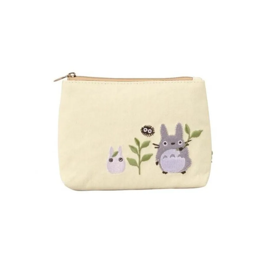Maison Ghibli Pouch Big And Small Totoro Meadow 11 X 15 Cm - My Neighbour Totoro Best
