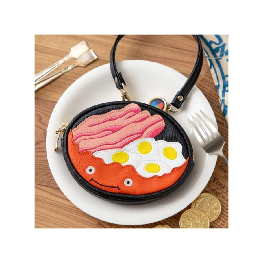Maison Ghibli Purse Calcifer & Bacon And Egg - Howl'S Moving Castle New