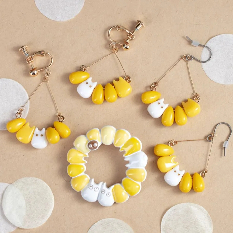 Maison Ghibli Small Totoro & Corn Pierced Earrings - My Neighbor Totoro Outlet
