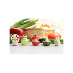 Maison Ghibli Small Totoro & Vegetables Collect Of 6 Figurines - My Neighbor Totoro