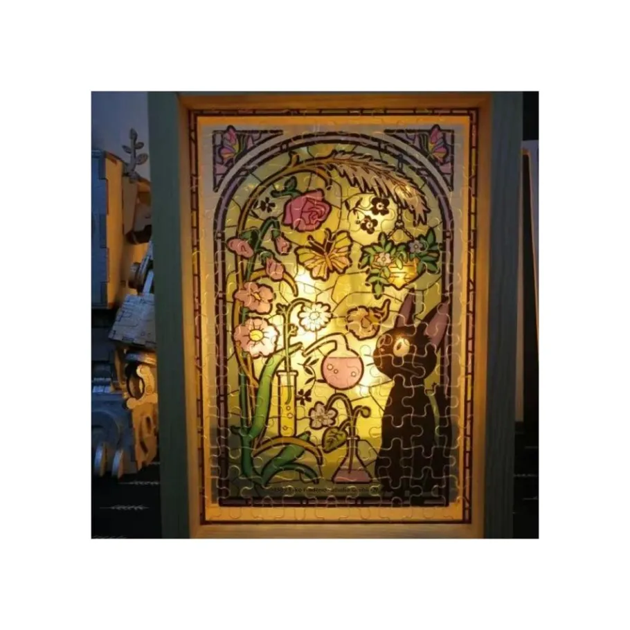 Maison Ghibli Stained Glass Puzzle 208P Characters Gallery - Whisper Of The Heart