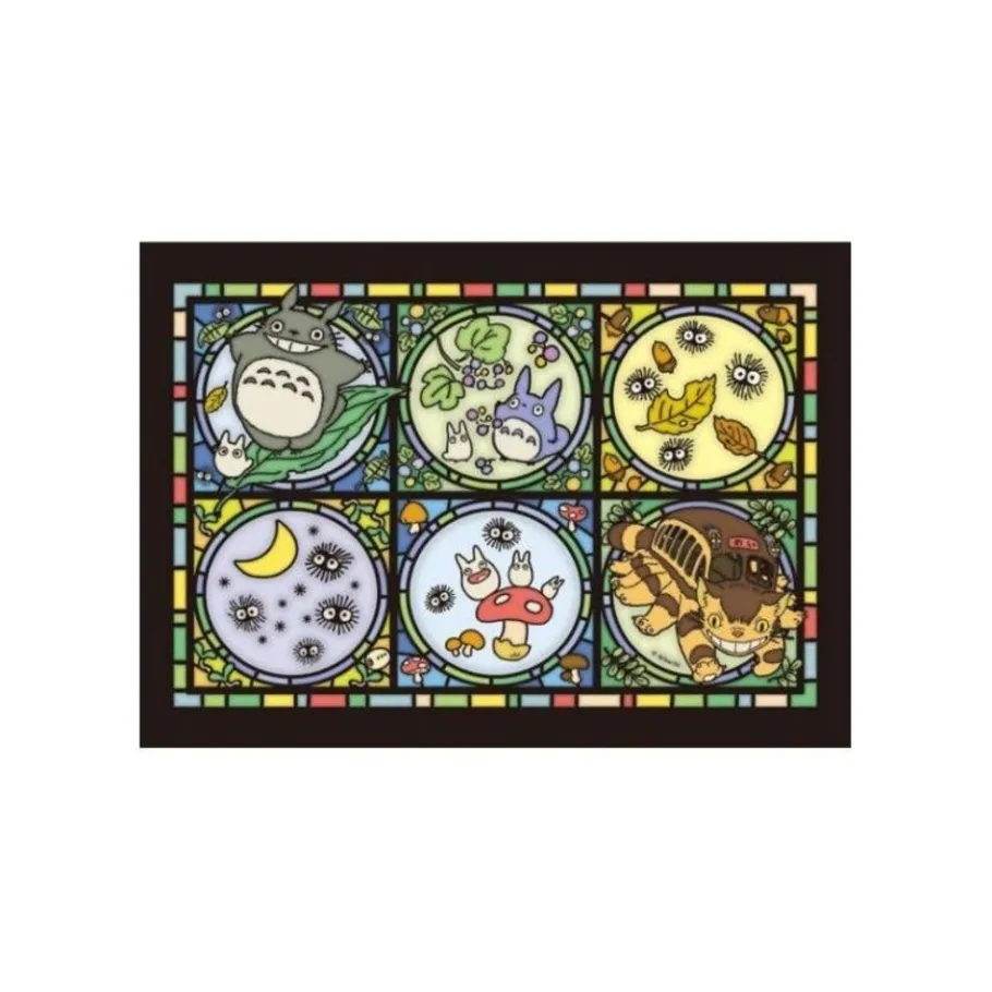 Maison Ghibli Stained Glass Puzzle 208P Totoro & His Friends - My Neighbor Totoro Outlet