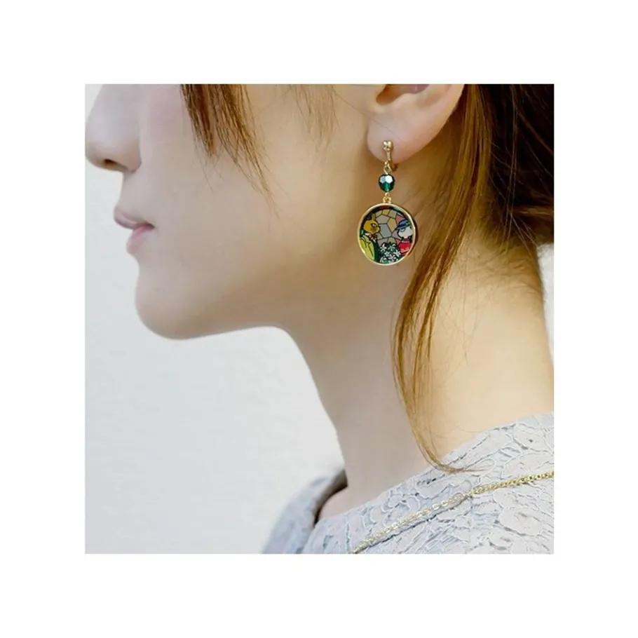 Maison Ghibli Stained Glass Series - Earrings Louise&Baron -Whisper Of The Heart Clearance