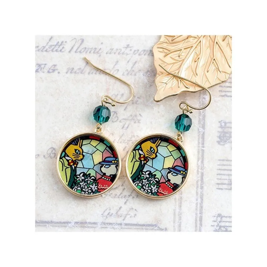 Maison Ghibli Stained Glass Series - Pierced Earrings - Whisper Of The Heart Outlet