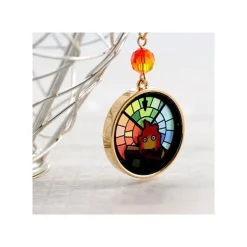 Maison Ghibli Stained Glass Series-Pierced Earrings Calcifer -Howl'S Moving Castle Hot