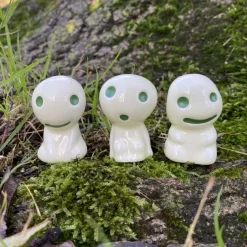 Maison Ghibli Statue Kodama C & 1 Blind Power Stone - Princess Mononoke Hot