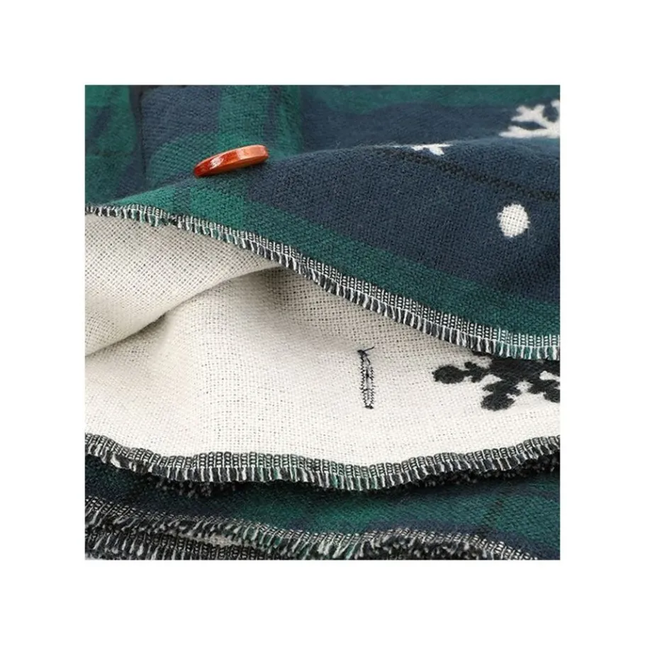 Maison Ghibli Stole With Button Totoro Check Pattern - My Neighbor Tororo Discount