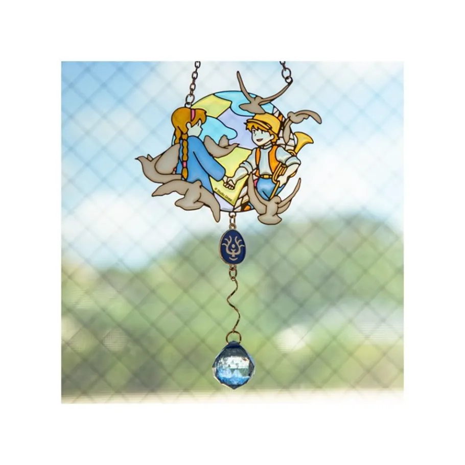 Maison Ghibli Sun Catcher Stained Glass Sheeta & Pazu - Castle In The Sky New