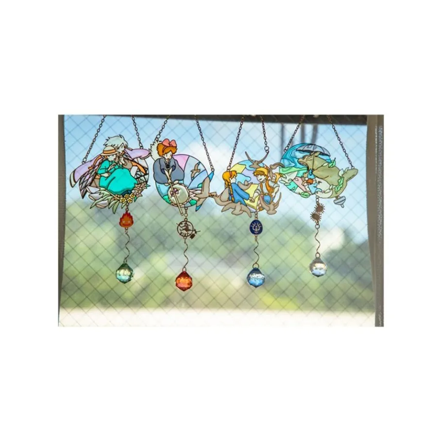 Maison Ghibli Sun Catcher Stained Glass Sheeta & Pazu - Castle In The Sky New
