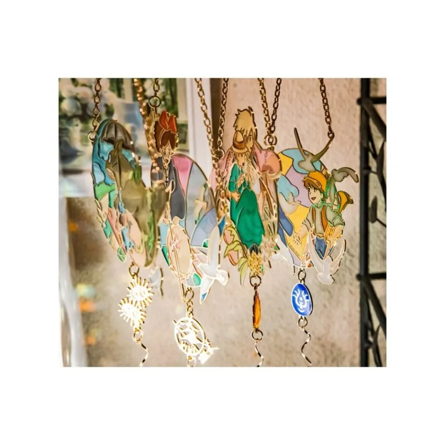 Maison Ghibli Sun Catcher Stained Glass Sophie & Hauru - Howl'S Moving Castle Hot