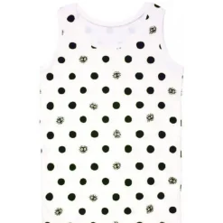 Maison Ghibli Tank Top Totoro Kurosuke White Dots (Women)-My Neighbor Totoro