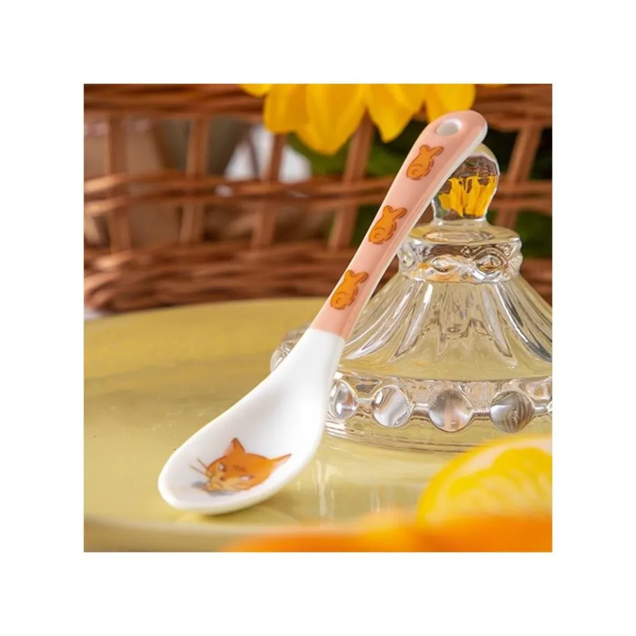 Maison Ghibli Tea Time & Cat Spoon - The Cat Returns Discount