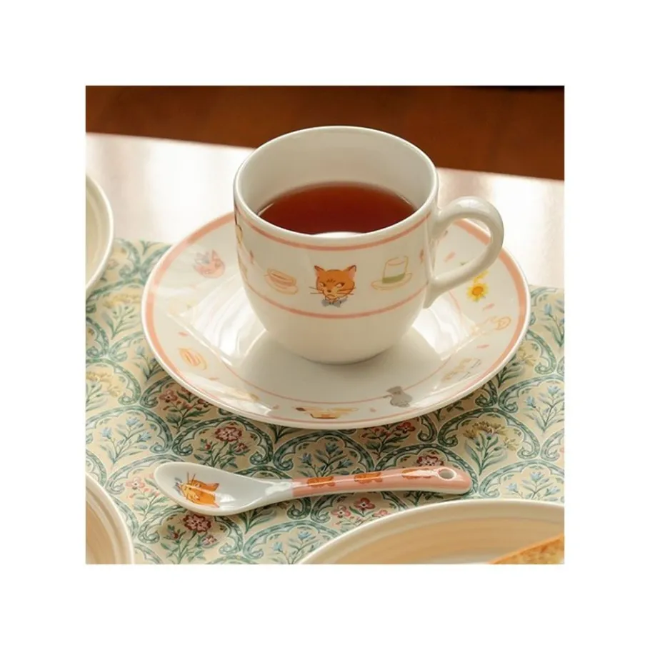Maison Ghibli Tea Time & Cat Spoon - The Cat Returns Discount