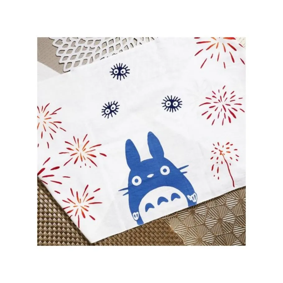 Maison Ghibli Tenugui Middle Totoro Fireworks - My Neighbor Totoro Discount