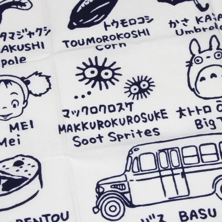 Maison Ghibli Tenugui Totoro Symbols - My Neighbor Totoro Hot